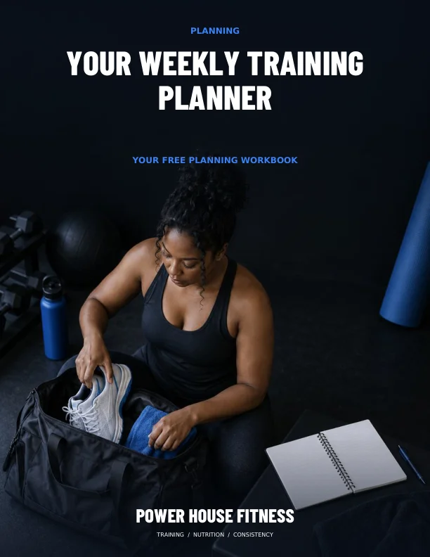 Preview of the weekly planner workbook